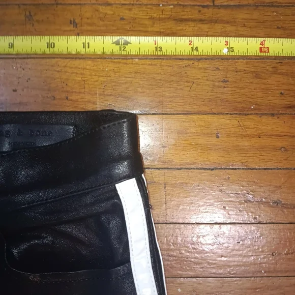 Rag & Bone Black Leather Pants - Picture 5 of 10